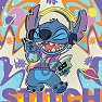Disney Stitch puslespil - 3x49 brikker