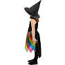 Halloween regnbue heks kostume str. 128