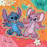 Disney Stitch puslespil - 3x49 brikker