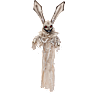 Halloween kanin 108 cm - hvid