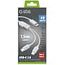 SBS Splitter opladnings- og datakabel 60 W - hvid