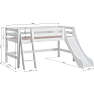 Hoppekids ECO Luxury halvhøj seng 98x208 cm