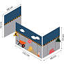 Hoppekids Construction forhæng til halvhøj- og køjeseng 70x160 cm