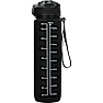 Motiavationsflaske mat sort - 1 liter