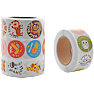 Danpen Junior stickers på rulle - 8 assorteret designs