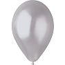 Latexballoner 30 cm 6-pak -  metallic sølv