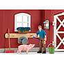 Schleich rød lade med tilbehør 42606