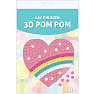 Pom Pom 3D hjerte