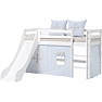 Hoppekids ECO Dream halvhøj seng med rutsjebane 70x160 cm