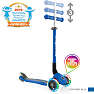 Primo foldbar LIGHTS 3-hjulet løbehjul blå