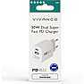 Vivanco oplader 30 W - hvid