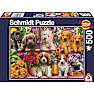 Schmidt Puzzles hunde puslespil 500 brikker