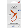 X2O SUPERFLEX 60W USB-C/C-kabel 1,5M - Orange