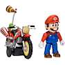 Nintendo Super Mario Galaxy Movie figur med motorcykel - flere varianter - assorteret