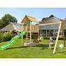 Jungle Gym Cabin 2.1 legetårn inkl. gyngemodul og rutsjebane