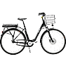 SCO Premium E-Stylish dame elcykel 28" 12,5AH - sort