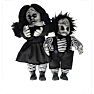 Halloween scary dukke - flere varianter - assorteret
