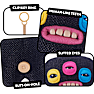 Fuggler nøglering 13 cm - assorteret