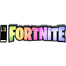 Fortnite Logo lampe - multifarvet