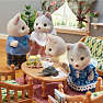 Sylvanian Families husky søskende tandemcykel legesæt