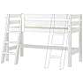 Hoppekids ECO Luxury halvhøj seng 70x160 cm - hvid