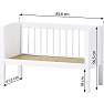 Hoppekids vugge 40x80 cm - Hvid