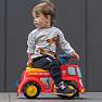 Falk Toys bandbil ride-on med opbevaringsrum, rat og horn