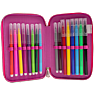 Danpen Junior Deluxe penalhus med indhold - regnbue pearl