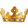Liontouch prinsessekrone i skum - flere varianter - assorteret