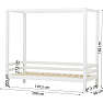 Hoppekids ECO Dream Himmelseng 90x200 cm