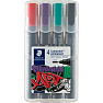 Staedtler Lumocolor permanent marker 4 stk. - flere farver