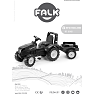 Falk Toys New Holland traktor med vogn