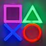 PlayStation LED neon væglampe - multifarvet