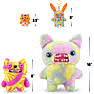 Fuggler nøglering 13 cm - assorteret
