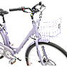 SCO Premium E-Fresh dame elcykel 28" 12,5AH - lilla