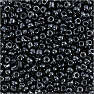 Rocaiperler sortmetal 25g hulst. 0,6-1,0