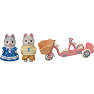 Sylvanian Families husky søskende tandemcykel legesæt