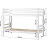 Hoppekids ECO Luxury køjeseng 90x200 cm