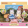 Sylvanian Families husky søskende tandemcykel legesæt