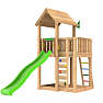 Jungle Gym Mansion 2.1 legetårn komplet inkl. grøn rutsjebane