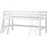Hoppekids ECO Luxury halvhøj seng 90x200 cm - hvid