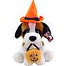Halloween plys hund 38 cm - brun