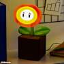 Super Mario Fire Flower lampe - multifarvet