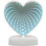 Infinity hjerte bordlampe - multifarvet