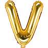 Folieballon "V" 33 cm - flere varianter - assorteret