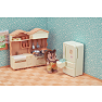 Sylvanian Families landhus køkken med køleskab