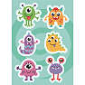 Diamond Art stickers 13x18 cm - monster
