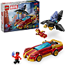 LEGO Marvel Iron Man-bil og Black Panther mod Red Hulk 76310