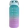 Motivationsflaske - turkis/lilla (2L)