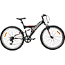 Puch firestorm børnecykel 7 gear 26" - sort/rød